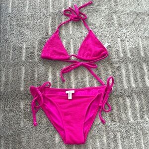 Lucky Brand Pink Bikini Swim